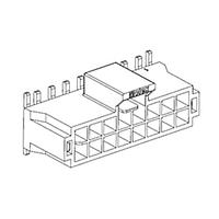 Molex 105429-2110 Shrouded NANO-FIT HDR SMT VT DLR 10CKT TIN WHT
