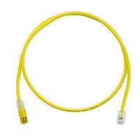 Panduit UTPKCH3MYL Cat 5e Keyed Copper Patch Cord, Cat 5e, Yellow
