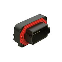 Amphenol SINE Systems AT13-12PB-BM01 Connectors RA Flng Mnt PCB Rcpt 12POS Blk Gld Cont