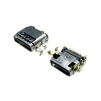 Adam Tech USB-C40-S-RA-CS1-SMT-BK-30-T/R USB Type C Connectors CONN RCPT USB4.0 R/A SMT