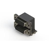 EDAC 662-015-664-041 Dual Port D-Sub Connectors Right-angle Dual Port D-Sub Connector