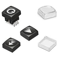 Wurth Elektronik 714401002 Tactile Switches WS-TATL Cp Tac Sw IL Black CT Symb arrow