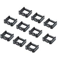 Mikroe MIKROE-5209 Sockets & Adapters SOCKET mikroBUS 16 TH Black (10pcs)