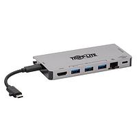 Tripp Lite U442-DOCK5D-GY USB Type-C to Ethernet, HMDI, Micro SD, PD Charging, SD, USB 3.2, USB Type-C USBC TO 4KHDMI HUB,DTCHBL CORD