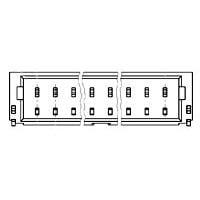 AMP Connectors - TE Connectivity 1-1734709-4 Shrouded 14 POS HDR R/A 1.0mm