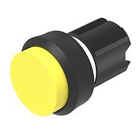 EAO 45-2131.1240.000 Switch Actuators Pushbutton actuator yellow lens raised above bezel momentary front/housing plastic
