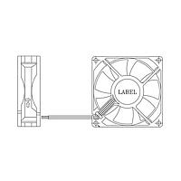 Delta Electronics, Inc. AFB0824SHBY7Y Axial DC Axial Fan, 80x15mm, 24VDC