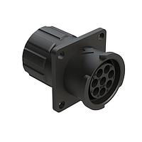 Amphenol SINE Systems FLS012N8SHEC03 Connectors 8 POS SQUARE FLANGE RECEPT