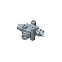 Amphenol LTW AB-AD-040404-MMM-TQ001 Sensor Cables / Actuator Cables X-Lok, T Adaptor, Plastic, 5A, 04 pins, (End 1) Male Male, (End 2) Male Male, (End 3) Male Male, Push Lock, IP68