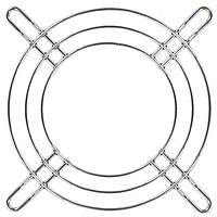 Qualtek Electronics 08153 Guard 80mm Wire Form Fan Guard, Bright Nickel Chrome Finish