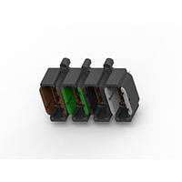 DEUTSCH - TE Connectivity DTMF15-48P-B026 Automotive Connectors HDR, 48P, BLK, ST, NI/CU, ABCD