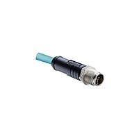 Amphenol LTW MSXS-08BMMM-SL7X06 Sensor Cables / Actuator Cables M Series Sensor Connector, M12, X Code, PROFINET, Ethernet EtherCAT, Metal, 0.5A, 08 pins, Male Connector, Male Contact, Straight, Screw Thread, Overmolded, Length 6000mm, IP67