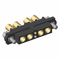 Harwin M80-4D10205F1-02-327-02-327 Heavy Duty Power Connectors 2+4 Pos. Female 22AWG+16AWG Cable Conn. Kit, Jackscrews