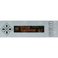 Matrix Orbital BLK202A-S-FA PC Bay Inserts, LCD Characters 20x2 Amb Txt Blk B/G Key w/ Mnt Sl Brkt