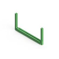 EDAC 807-028-558-158 Standard Card Edge Connectors 807 High Temp' Series (.156" (3.96mm) contact spacing) Card Edge Connector with 28 90 Deg' Tail Bend (Contact Code 545 bent from 'top side' of insulator down with .260" (6.60mm) standoff) in a Single Row formation, reading one side of the daughter bo