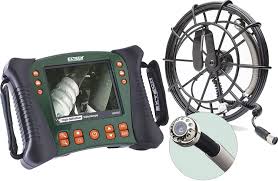 Handheld video borescope used for internal equipment inspection