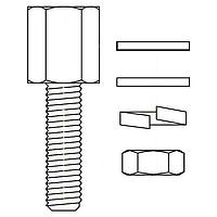NorComp 160-000-015R031 Screw Lock Kit 4-40 FEMALE SCREWLC NICKEL PLATING