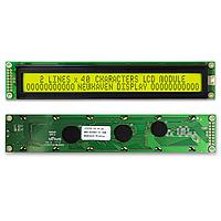 Newhaven Display NHD-0240AZ-FL-YBW Character LCD Module STN- Y/G Transfl 182.0 x 33.5