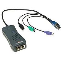 Lantronix SLS200PS2X0-02 Remote KVM Spider 1 Port Remote KVM-over-IP with PS/2and USB Connectors; 58 VGA cable