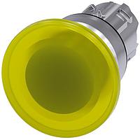 SIEMENS A6X30141074 Mushroom ILLUM. MUSHROOM PUSHBUTTON. 40MM. YELLOW