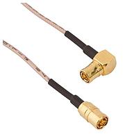 Amphenol RF 145103-08-48.00 RF Cable Assemblies SMB RA Plg to SMB Strt Plg RG-178 48in