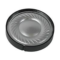 Same Sky (formerly CUI Devices) GC0302M Micro speaker, 30 mm round, 5.8 mm deep, PET, Nd-Fe-B, 30 mW, 32 ?, 220 Hz, solder pads