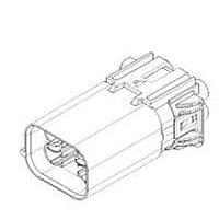 Aptiv 13879045 Connectors CON HES 1.0 2.4 6W M SLD ORANGE PBT