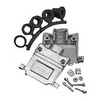 Amphenol Commercial Products 17E-1657-50 Two Piece Backshell 2-pc diecast hood w/grommets