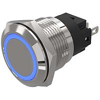 EAO 82-5151.0123 Anti-Vandal 82-5151.0123.indicator.-.19 mm.stainless steel.flush/flat.ring.blue.12 V.soldering terminal