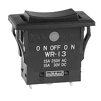 NKK Switches WR13AS Rocker Switches Invalid Part No. SOLDER LUG SEALED