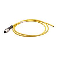 HARTING 21350100315010 Sensor Cables / Actuator Cables M12 A-code 3-pin Straight male to open end, 1m, PVC yellow jacket