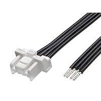 Molex 221959-1042 Discrete Wire CLIKMatetoPigtail (OTS) Cable Asmbly 2mm Ptch Sngl Row 150mm Lngth 4 Ckts Wht