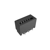 Amphenol FCI HFW5S-4STZE1HLF Board Mount 1.00mm Flex Connector, HFW Straight series, 5 Position, Top Entry Surface Mount, Tin plating, Non-ZIF, Halogen-free .