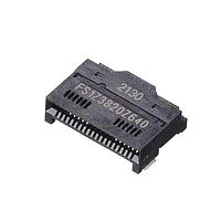 Amphenol Commercial Products FS1Z3820Z640 Combo QSFP28 conn, solder ring