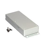 Hammond Manufacturing 1591HF2SGY Flanged Enclosure ABS w/Bottom Flange 6.5x2.8x1" Grey