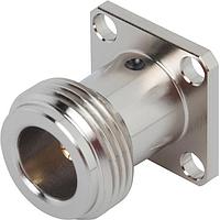 Amphenol SV Microwave 5050-0042 Single Port Connectors Type N F FlangeMount Connector4 Hole