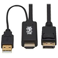 Tripp Lite P567-02M HDMI Cables P567-02M,2M DP/HDMICBL W USBPR
