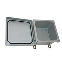 Bud Industries NF-6611 Electrical Enclosures Fiberglass Enclosure with Hinged Screw-Down Cover (9.6 X 7.8 X 4.5 In)