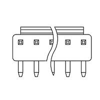 Adam Tech LHC-02-TRA Power CONN HEADER R/A 2POS 3.96MM