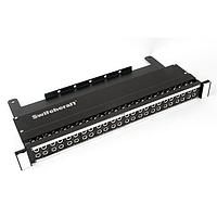 Switchcraft MT48K3NSX Patch Panels 1/4" LF SLDR BAY 2RU, 2X24, NORM STR