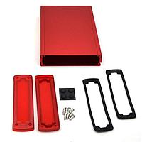 Bud Industries EXN-23362-RDP PCB Enclosure Extruded Aluminum Enclosure Red with Plastic Cover (1.6 X 5.8 X 8.2 In)