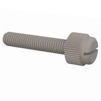 Essentra Components 50M050080T025 Slotted Thumb Slotted Thumb Screw, M5 X .8 Thread, 25mm Lg