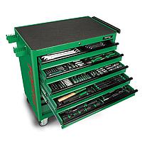TOPTUL GT-34001 - 340PCS W/8-Drawer Jumbo Tool Trolley GENERAL SERIES - GREEN