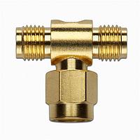 Pomona Electronics 72969 RF Adapters - Tee SMA T TYPE, JACK (F) / PLUG(M) / JACK (F)