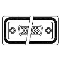 NorComp HDF-V15-213L012 High Density D-Sub Connectors 15 pin vert solder F 30u 4-40 int thrd