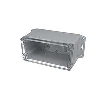 Bud Industries PN-1333-CMB NEMA Box IP65 NEMA 4X Box with Clear Cover and Mounting Brackets (6.3 X 3.2 X 3.4 In)