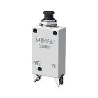 E-T-A Circuit Breakers 412-K14-FN2-10A High Performance Single pole high performance thermal circuit breaker with tease-free, trip-free, snap action mechanism and push/pull on/off manual actuation (M-type TO CBE to EN 60934). An indicator band on the push button clearly shows the tripped/off position. Thr