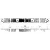AMP Connectors - TE Connectivity 533404-1 High Speed / Modular Connectors HDI PIN ASSY 4 ROW 516 POS