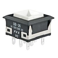 NKK Switches UB26KKW016G Sealed SQ ON-ON BLUE LED SOLDER LUG BODY ONLY