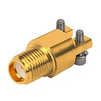 Amphenol SV Microwave 2921-61778 Connectors SMA Female PCB Edge Launch Connector, 2 Hole, Torque Resistant